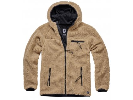 BRANDIT bunda Teddyfleece Worker Jacket Camel