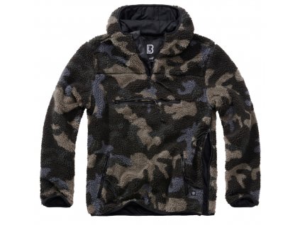 BRANDIT bunda Teddyfleece Worker Pullover Darkcamo