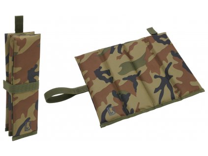 BRANDIT sedák Sit Mat Folded Woodland
