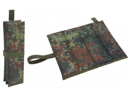 BRANDIT sedák Sit Mat Folded Flecktarn