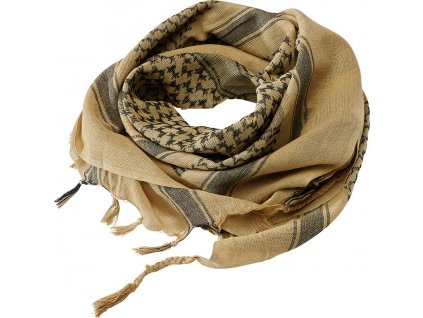 BRANDIT ŠÁTEK Shemag Scarf Khaki-černý