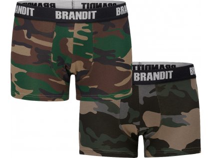 BRANDIT boxerky 2ks/balení - woodland/darkcamo