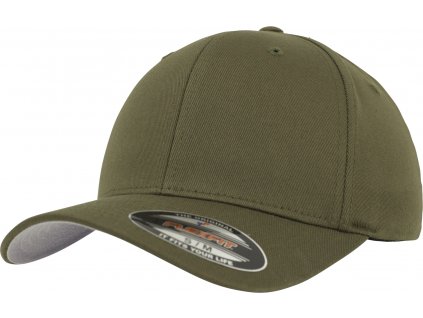 BRANDIT KŠILTOVKA Flexfit Wooly Combed Cap Olivová