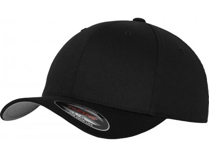 BRANDIT KŠILTOVKA Flexfit Wooly Combed Cap Černo-šedá
