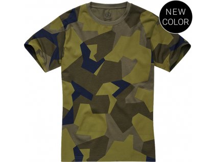 BRANDIT tričko T-Shirt swedisch camo M90