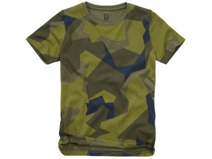 BRANDIT Dětské tričko T-Shirt Swedish camo M90