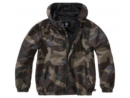 BRANDIT Dětská bunda Summerwindbreaker Frontzip Darkcamo