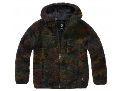 BRANDIT Dětská bunda Teddyfleecejacket Hood Woodland