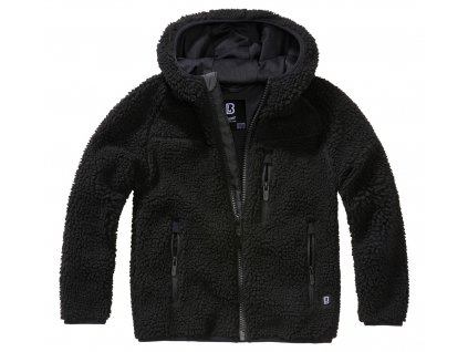 BRANDIT Dětská bunda Teddyfleecejacket Hood Černá