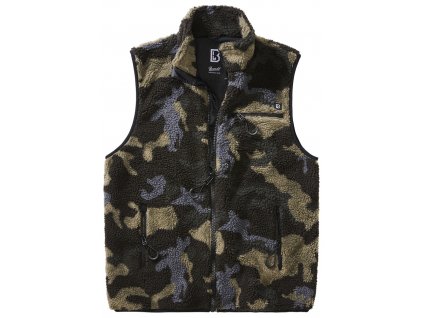 BRANDIT vesta Teddyfleece Vest Men Darkcamo