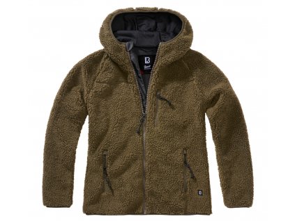 BRANDIT Dámská bunda Teddyfleecejacket hood Olivová