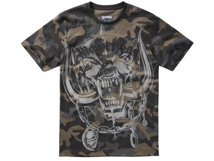 BRANDIT tričko Motörhead T-Shirt Warpig Print Darkcamo
