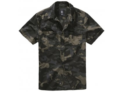 BRANDIT košile Roadstar Shirt 1/2 sleeve Darkcamo