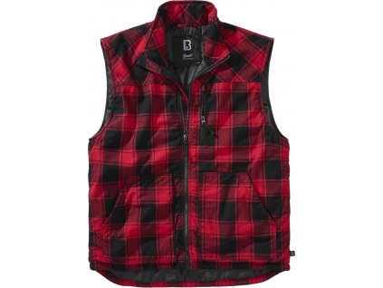 BRANDIT vesta Lumber Vest Červeno-černá