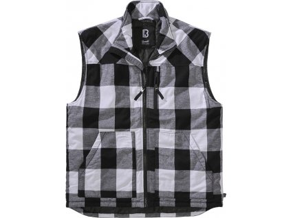 BRANDIT vesta Lumber Vest Bílo-černá