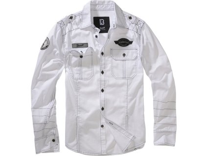BRANDIT košile Luis Vintage Shirt Bílá