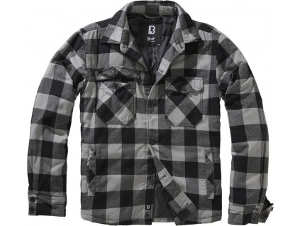 BRANDIT bunda Lumber Jacket Černo-charcoal