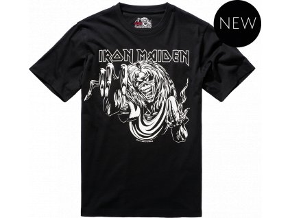 BRANDIT tričko Iron Maiden T Shirt Eddy Glow černá