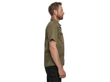 BRANDIT KOŠILE Vintage Shirt shortsleeve Olivová