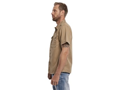 BRANDIT KOŠILE Vintage Shirt shortsleeve Camel