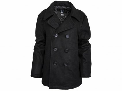 BRANDIT kabát Pea Coat Černá