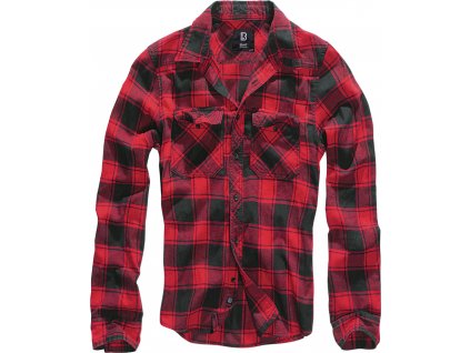 BRANDIT košile Checkshirt černo-červená