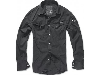 BRANDIT KOŠILE Shirt slim MEN Černá