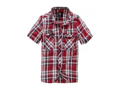 BRANDIT KOŠILE Roadstar Shirt, 1/2 sleeve Červená