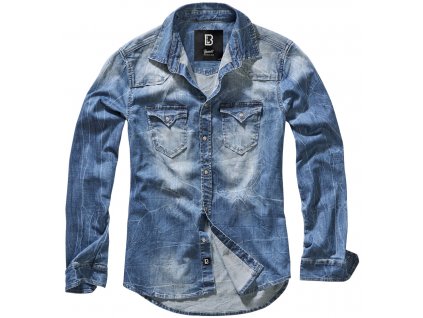 BRANDIT KOŠILE Riley Denimshirt Modrá