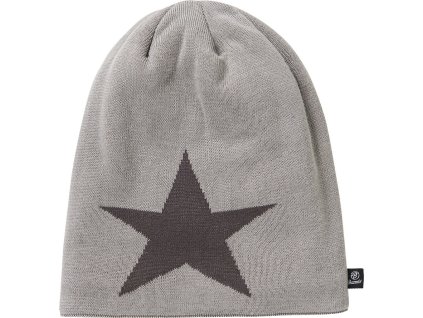 BRANDIT ČEPICE Beanie STAR Světle šedá