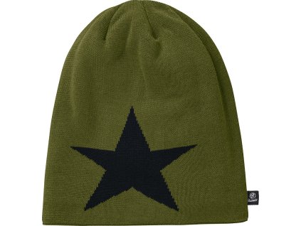 BRANDIT ČEPICE Beanie STAR Olivová