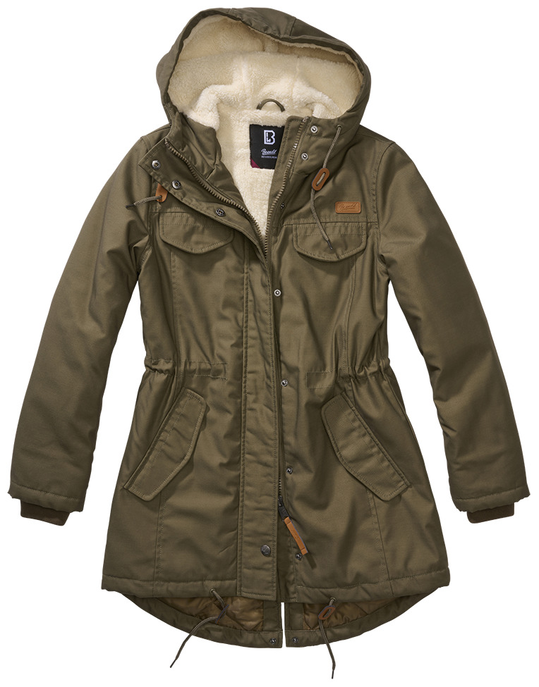 BRANDIT Dámská bunda Marsh Lake parka Olivová Velikost: 4XL