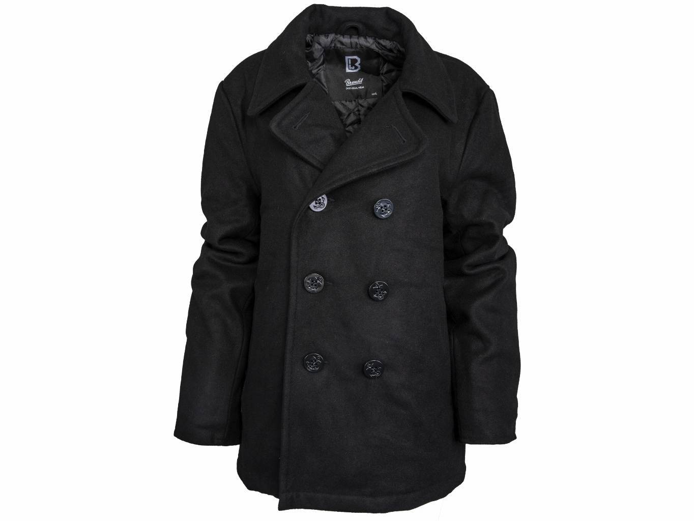 BRANDIT KABÁT Pea Coat Černá Velikost: 5XL