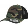 BRANDIT kšiltovka Camo Trucker Cap Woodland Černá