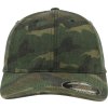 BRANDIT kšiltovka Flexfit Garment Washed Camo Cap Woodland