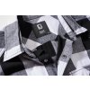 BRANDIT košile Checkshirt sleeveless bílo-černá