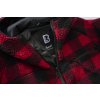 BRANDIT bunda Teddyfleece Worker Červeno-černá