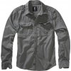 BRANDIT košile Vintage Shirt longsleeve Charcoal grey