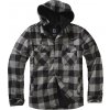 BRANDIT bunda Lumberjacket hooded Černo-charcoal