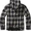 BRANDIT bunda Lumberjacket hooded Černo-charcoal