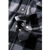 BRANDIT košile Jeff Fleece Shirt Long Sleeve Černo-šedá