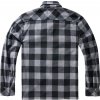 BRANDIT košile Jeff Fleece Shirt Long Sleeve Černo-šedá