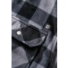 BRANDIT košile Jeff Fleece Shirt Long Sleeve Černo-šedá