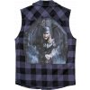 BRANDIT košile Ozzy Checkshirt Sleeveless černo-šedá
