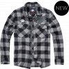 BRANDIT košile Ozzy Checkshirt Long Sleeve černo-šedá