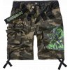 BRANDIT kraťasy Iron Maiden Savage Shorts The Number of The Beast darkcamo