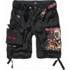 BRANDIT kraťasy Iron Maiden Savage Shorts The Number of The Beast black edition černé