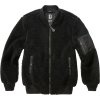 BRANDIT bunda MA1 Sherpa Jacket Černá