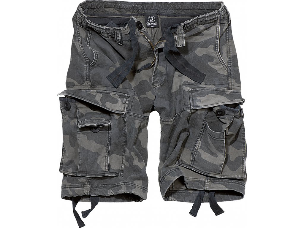 BRANDIT kraťasy Vintage Shorts Darkcamo (Velikost 3XL)