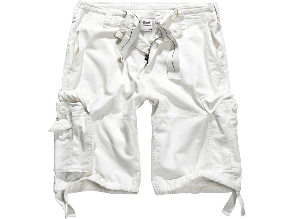 BRANDIT kraťasy Vintage Shorts Biela
